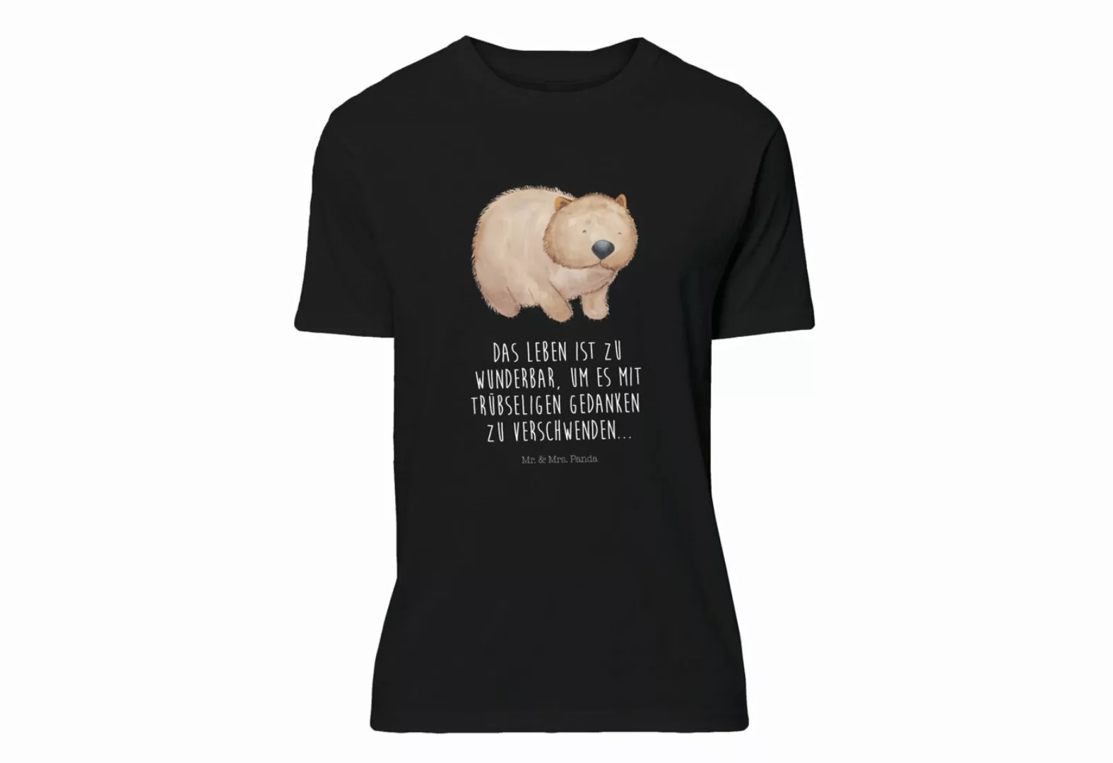 Mr. & Mrs. Panda T-Shirt Wombat - Schwarz - Geschenk, Tiere, gute Laune, Lu günstig online kaufen
