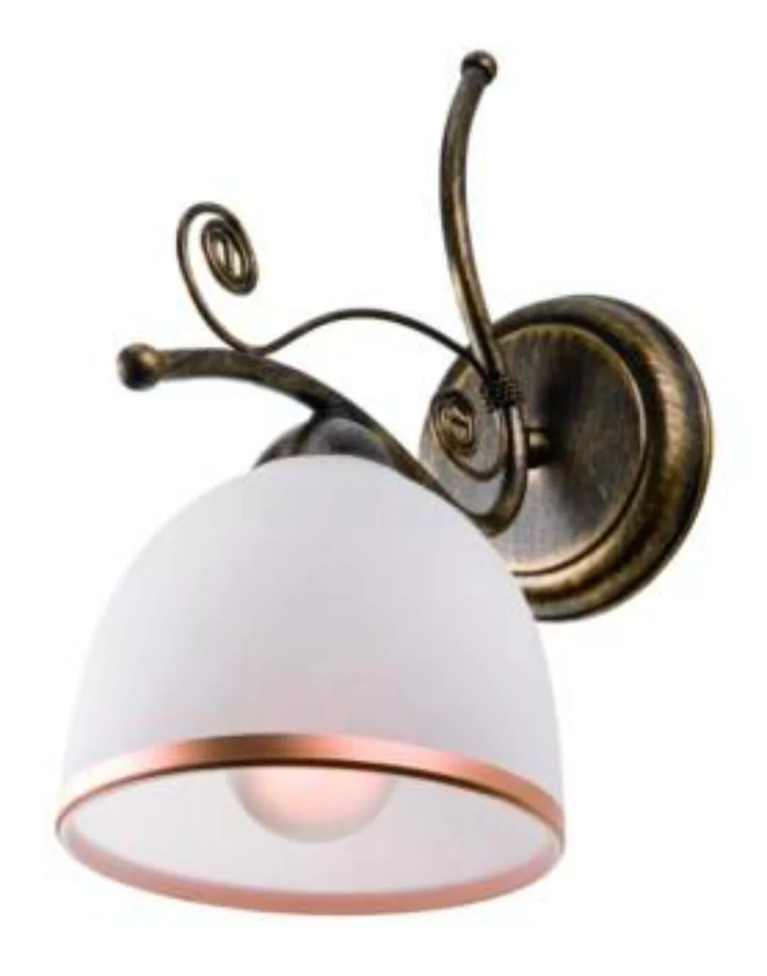 Stilvolle Wandlampe NARELLA Shabby Schwarz günstig online kaufen