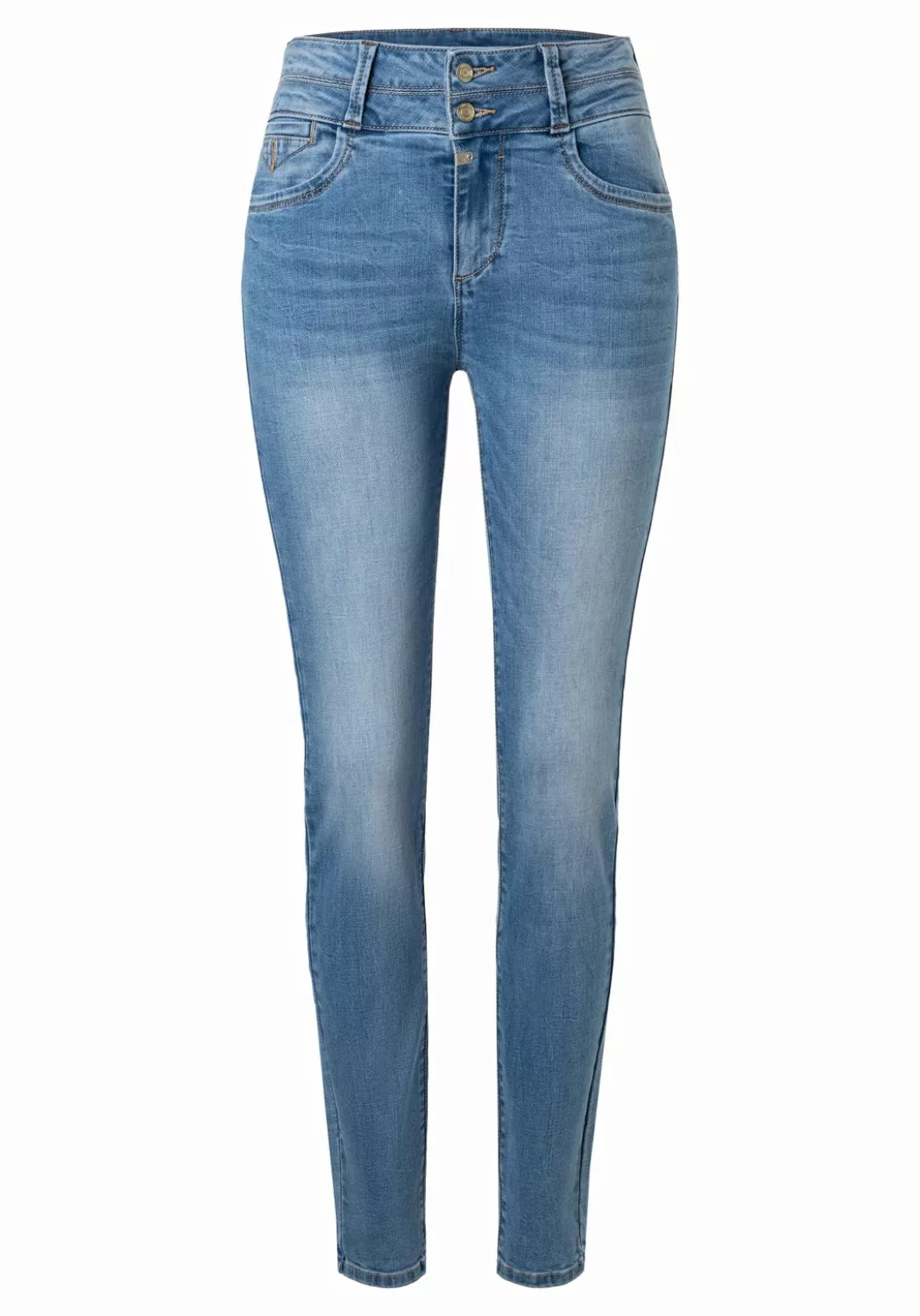 TIMEZONE Damen Jeans SLIM ENAYTZ WOMANSHAPE - Slim Fit - Blau - Sunny Mide günstig online kaufen