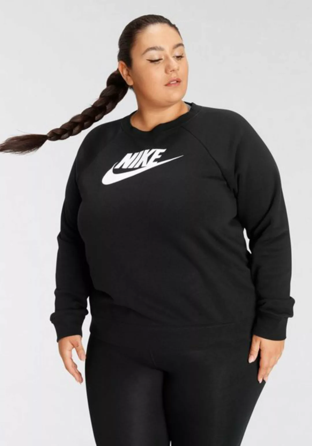 Nike Sportswear Sweatshirt ESSENTIAL WOMENS FLEECE CREW (PLUS SIZE) günstig online kaufen