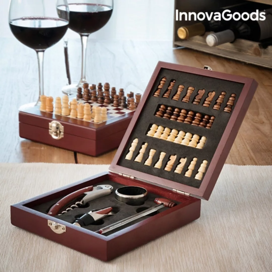 Weinzubehörset Mit Schachspiel Innovagoods 37 Stücke günstig online kaufen