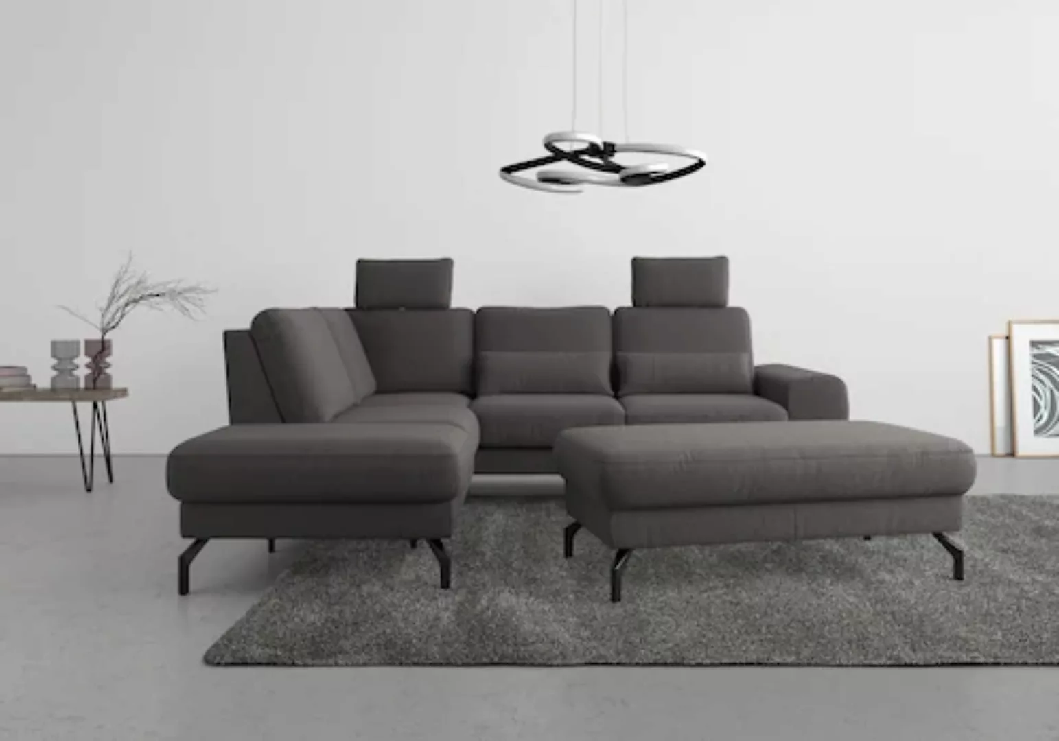 sit&more Ecksofa »Cinturo L-Form«, inklusive Sitztiefenverstellung und Fede günstig online kaufen