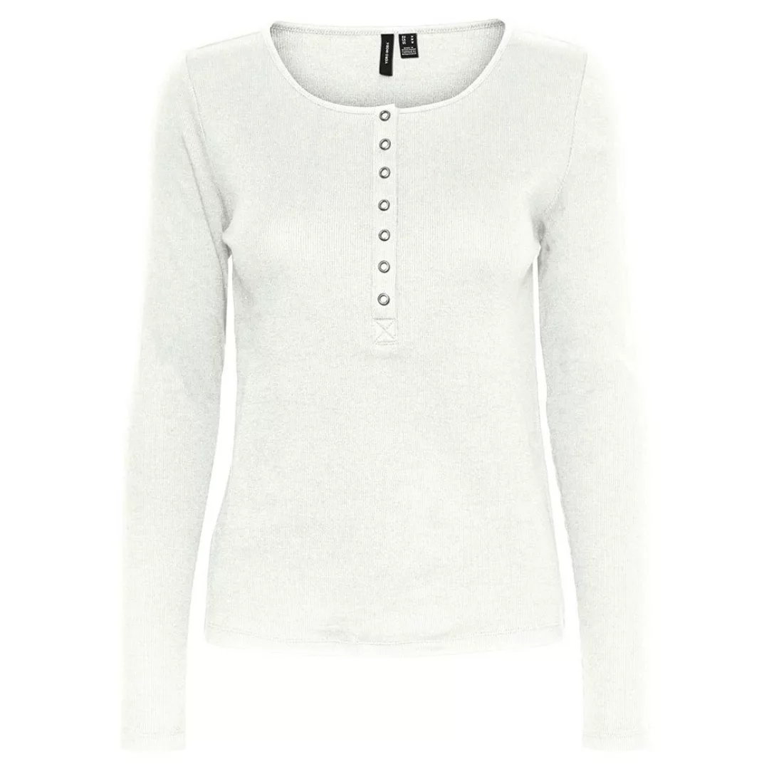 Vero Moda Natasha Placket Langarm-t-shirt XL Black günstig online kaufen