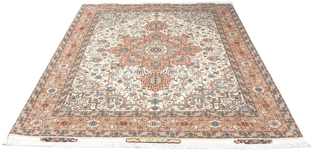 morgenland Orientteppich »Perser - Täbriz - Royal - 200 x 151 cm - beige«, günstig online kaufen