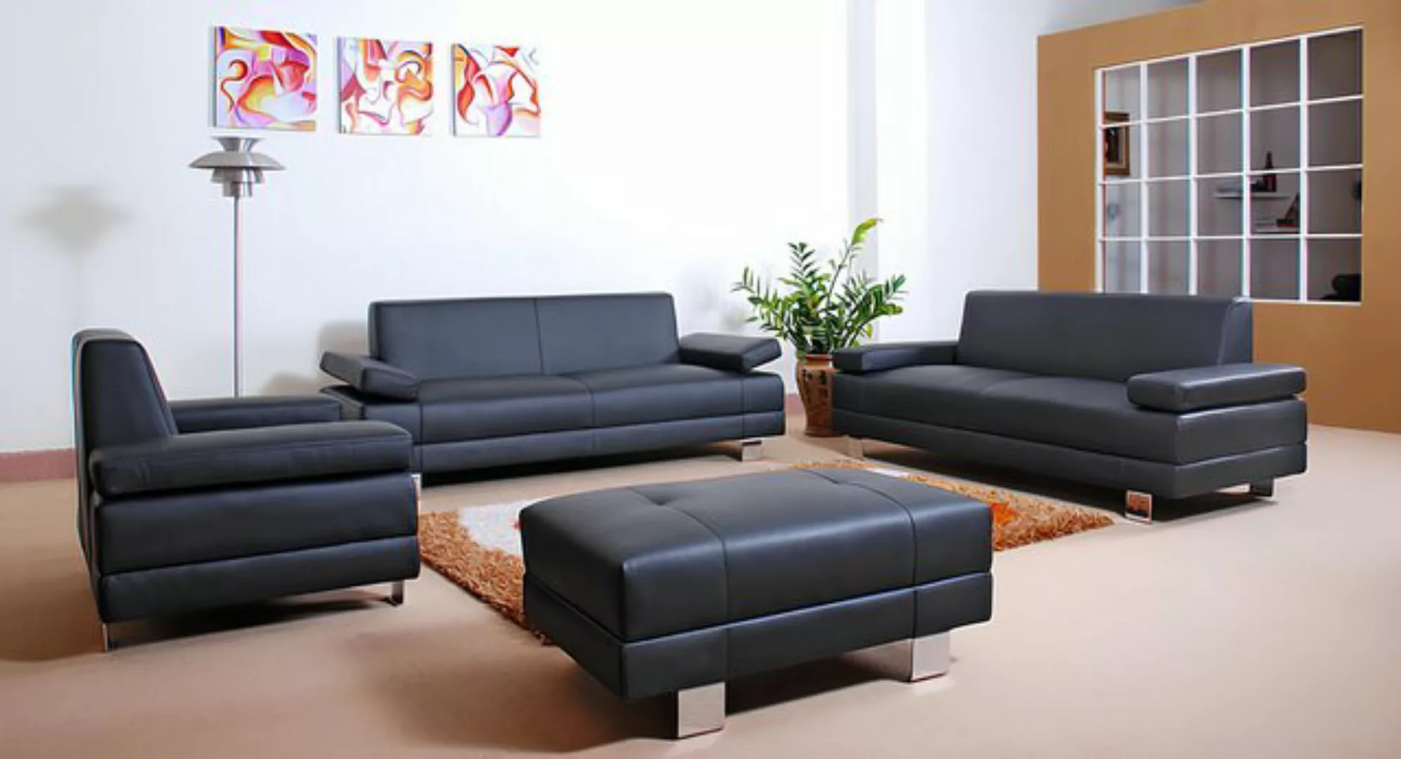 Xlmoebel Sofa Neu Luxuriöses Design-Sofa Set mit 3-Sitzer-Couch und Polster günstig online kaufen