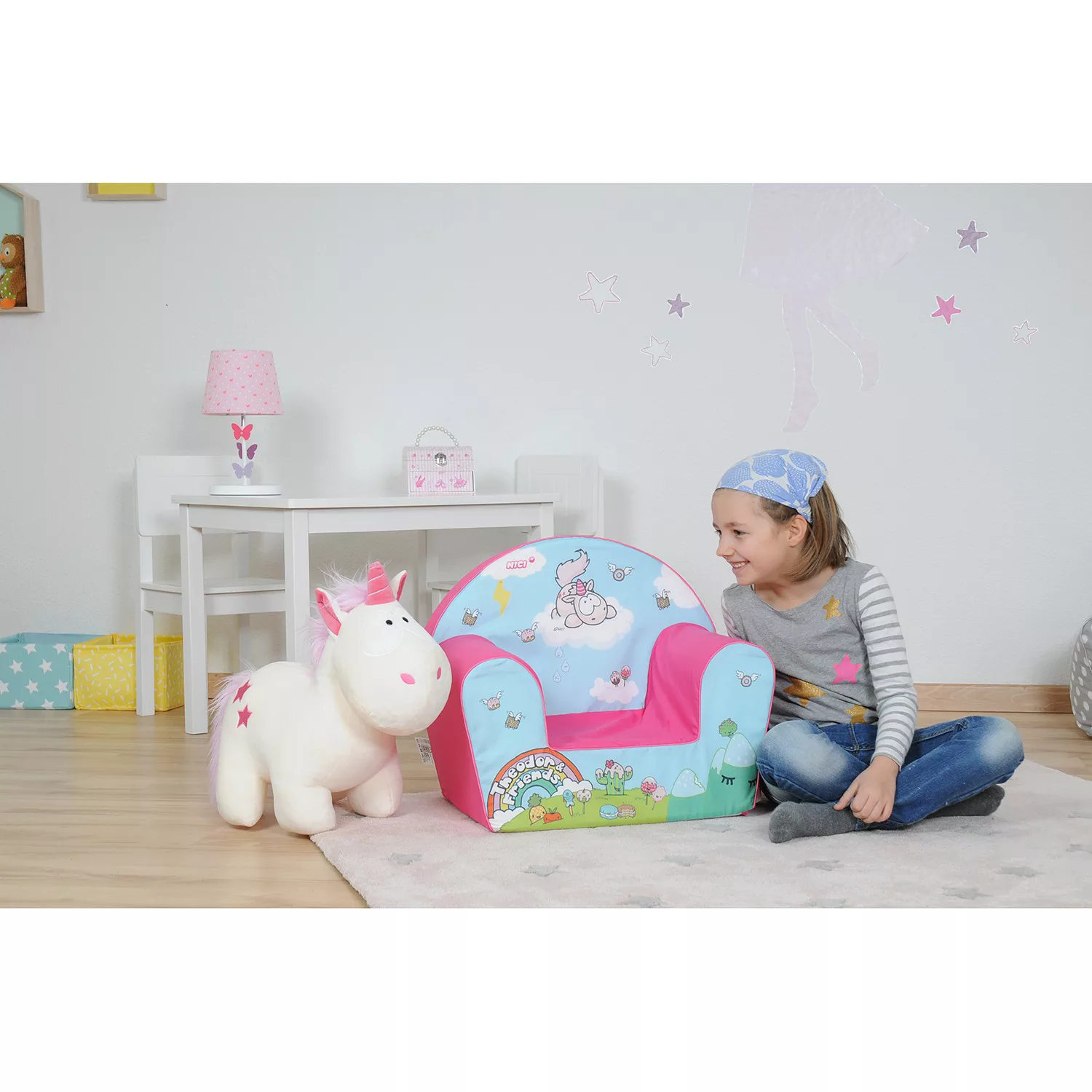 Knorrtoys® Sessel »Theodor & Friends - Theodor Carbon, pink«, für Kinder; M günstig online kaufen