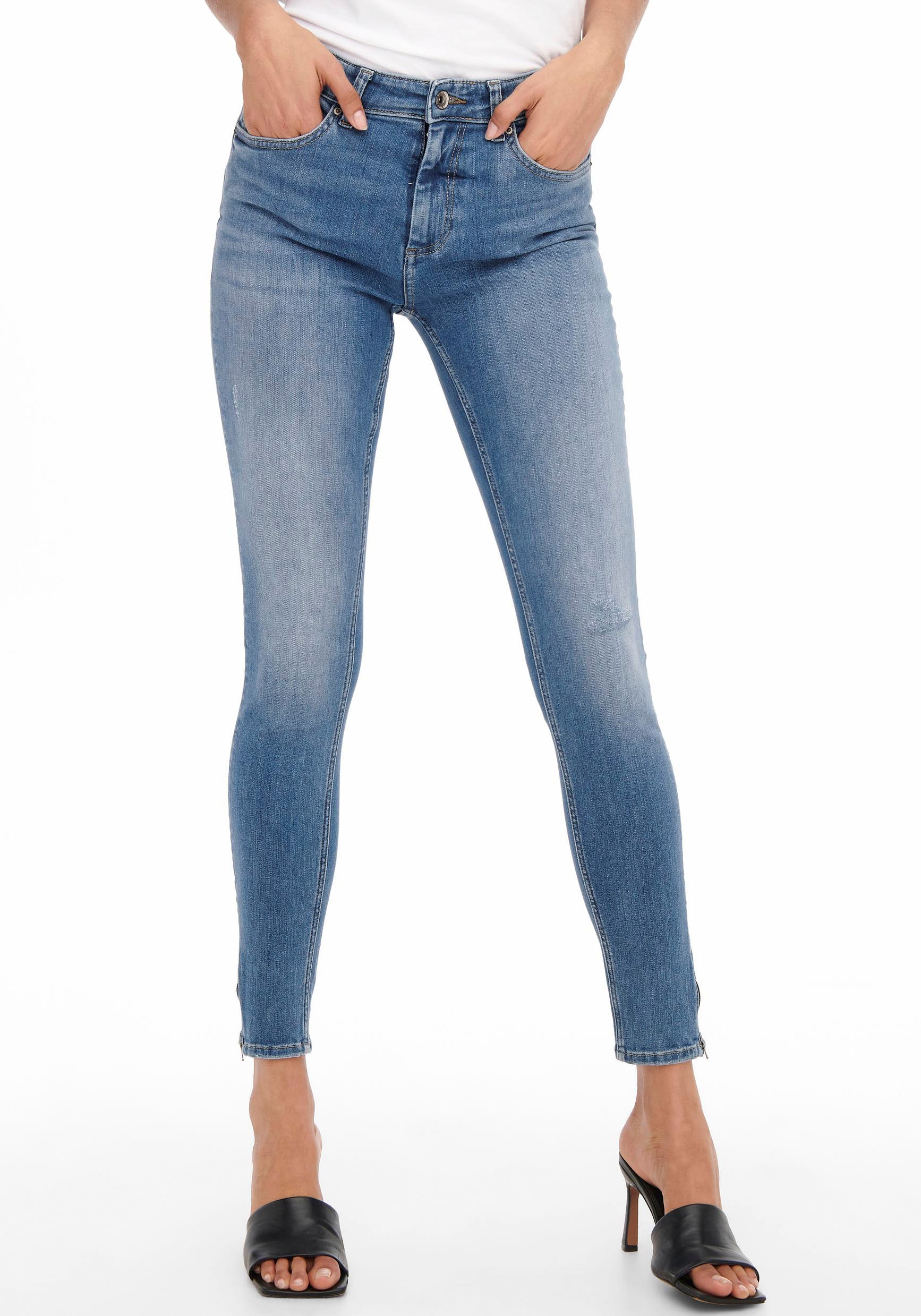 ONLY Ankle-Jeans "ONLBLUSH MID SK ANK ZIP DNM" günstig online kaufen