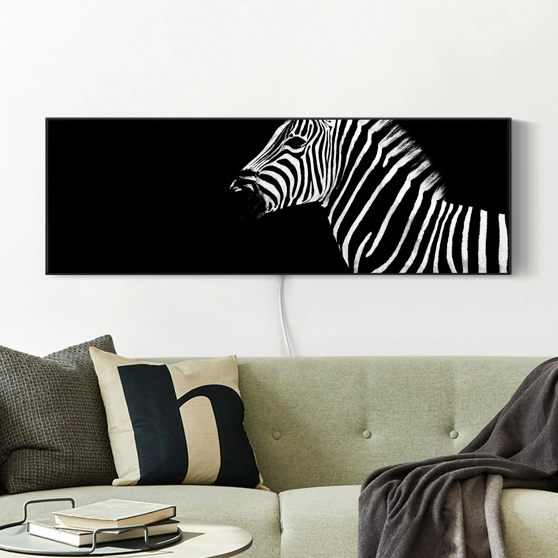 LED-Wechselbild Zebra Safari Art günstig online kaufen