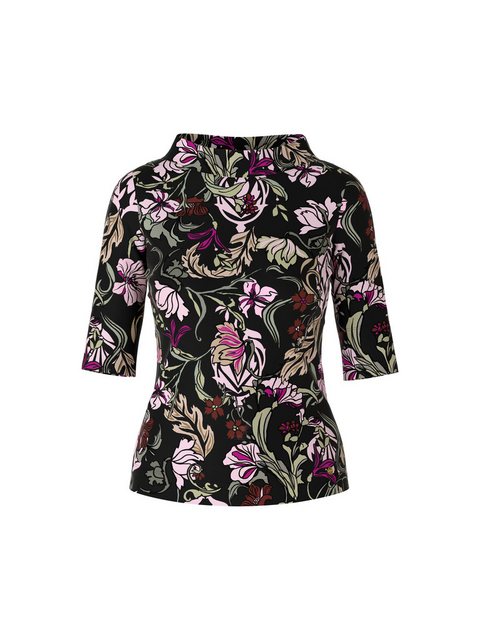 Marc Cain T-Shirt Purpel Rain Premium Damenmode im floralen Dessin günstig online kaufen