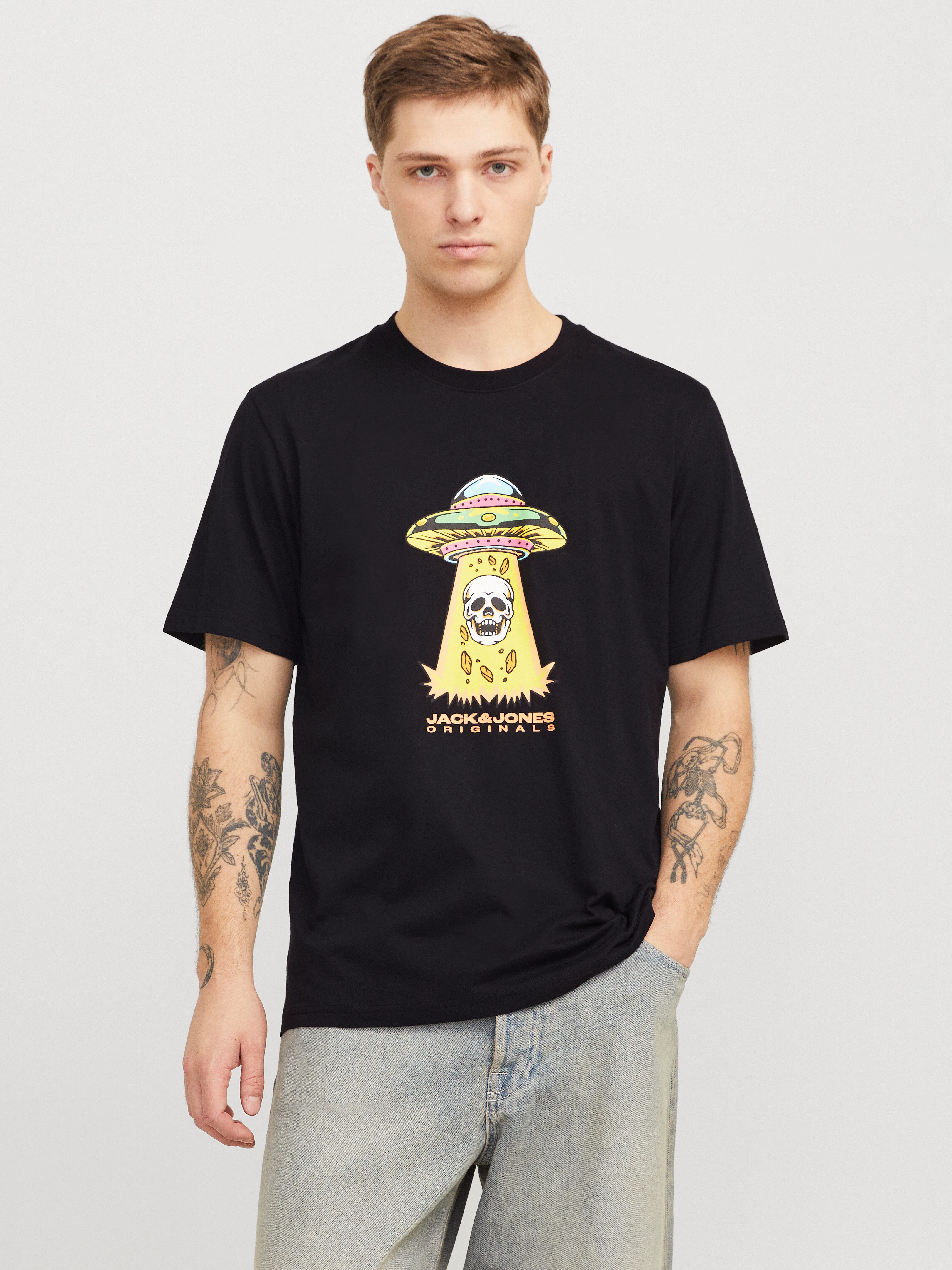 Jack & Jones T-Shirt JORANATOMY SKULL günstig online kaufen