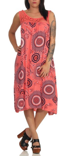 CLEO STYLE Sommerkleid Sommerkleid Dame 48 Lachs günstig online kaufen