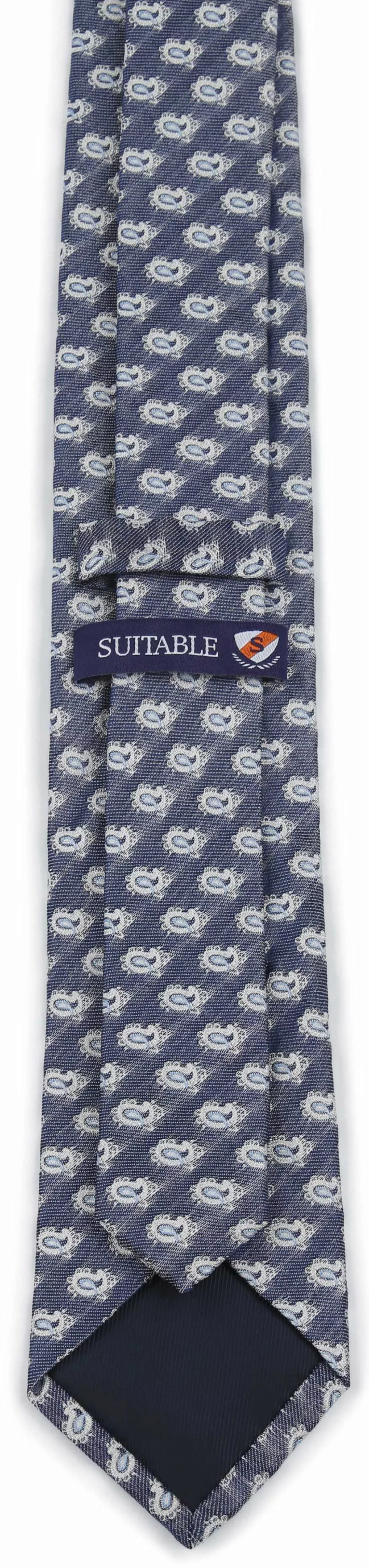 Suitable Krawatte Seide Paisley Navy - günstig online kaufen