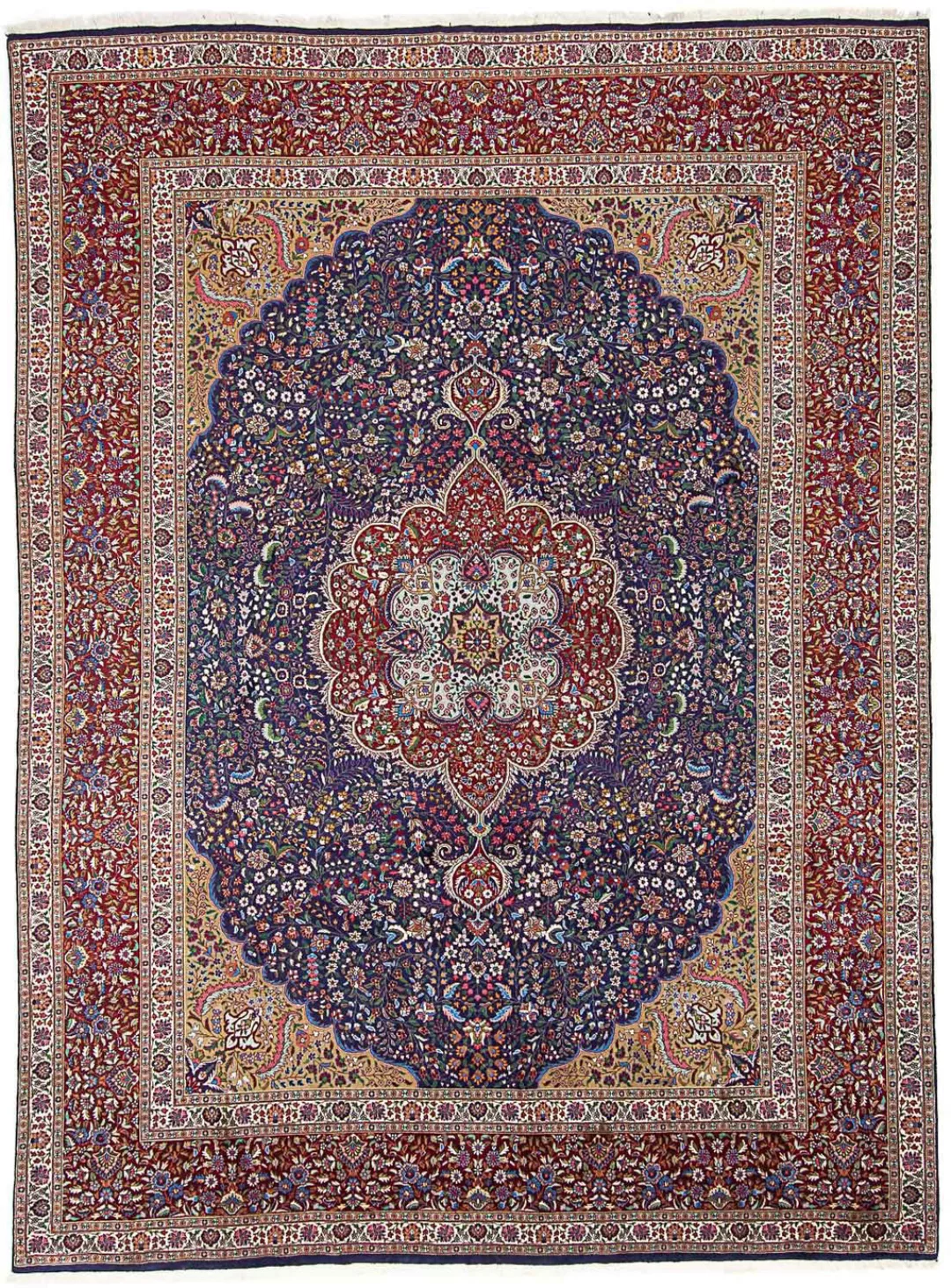 morgenland Wollteppich »Rafsanjan Medaillon 400 x 294 cm«, rechteckig, Unik günstig online kaufen