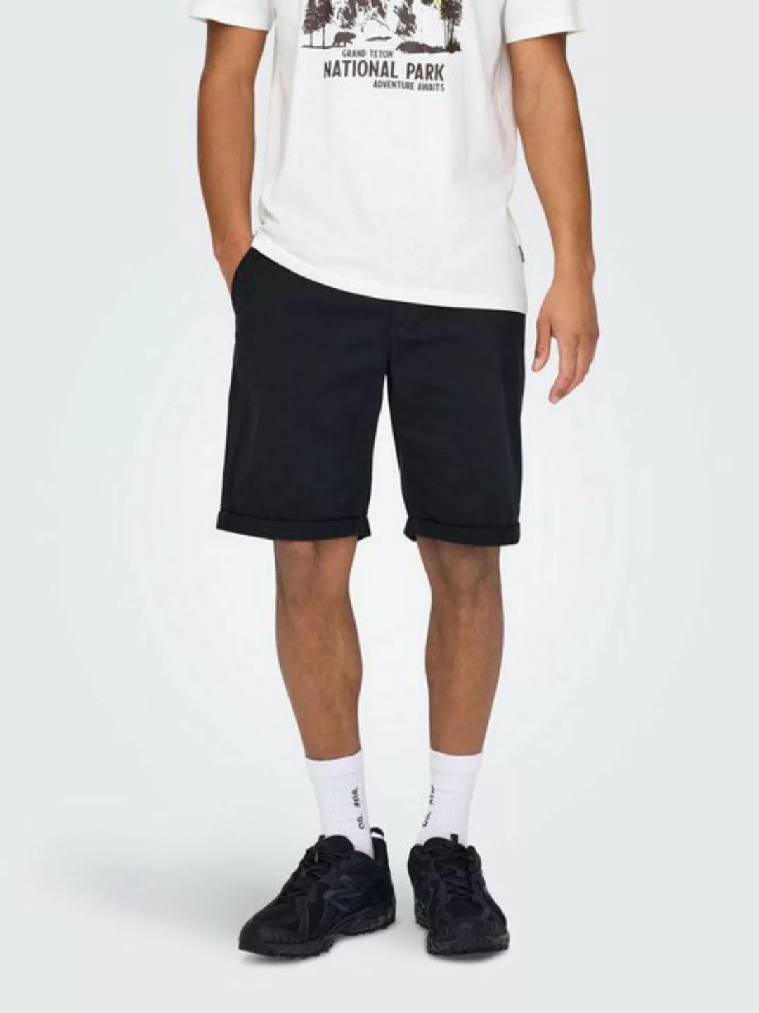 ONLY & SONS Chinoshorts Shorts Casual Summer Bermuda Pants 7502 in Dunkelbl günstig online kaufen