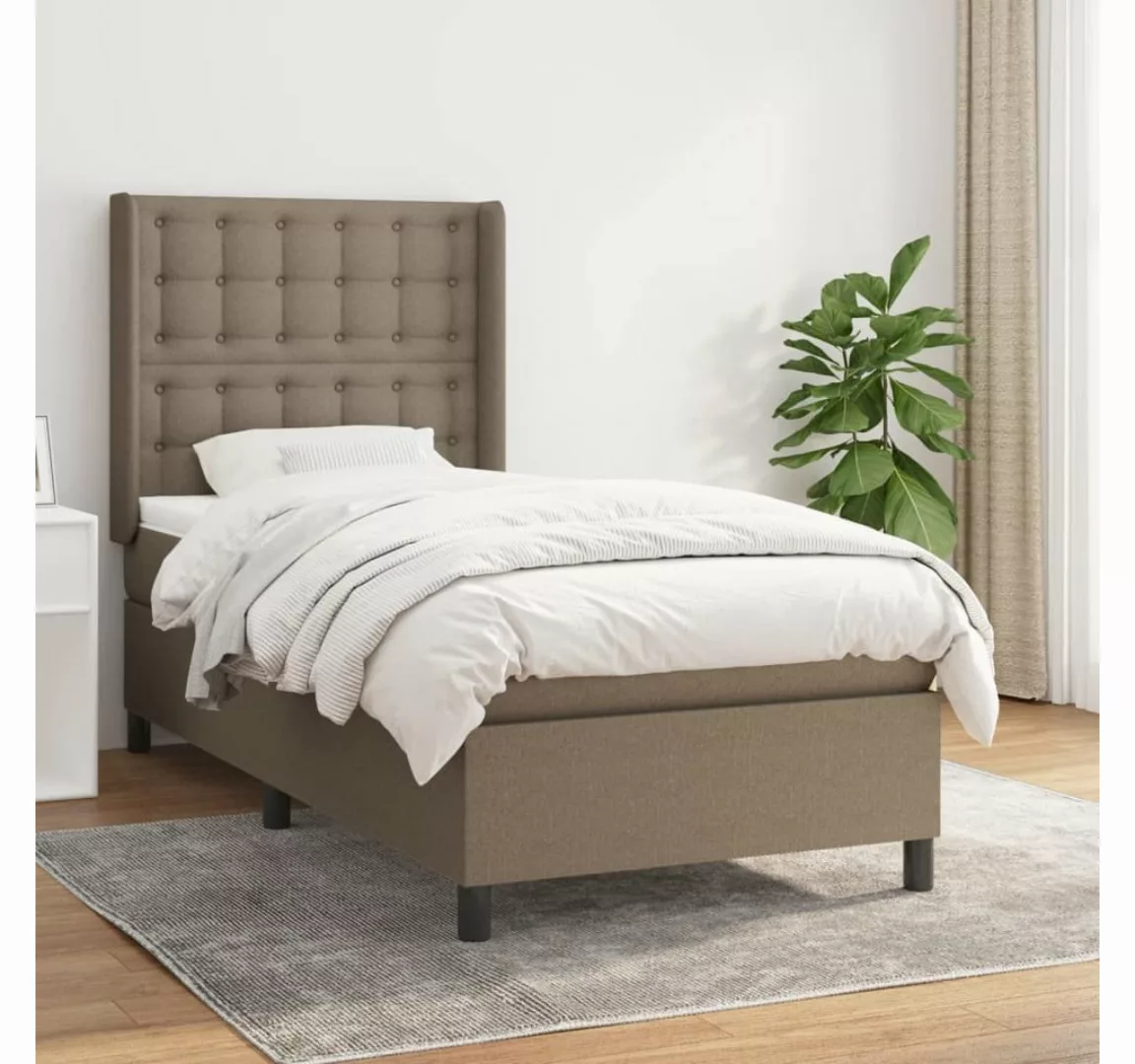 vidaXL Boxspringbett Bett Boxspringbett mit Matratze & Topper Stoff verschi günstig online kaufen