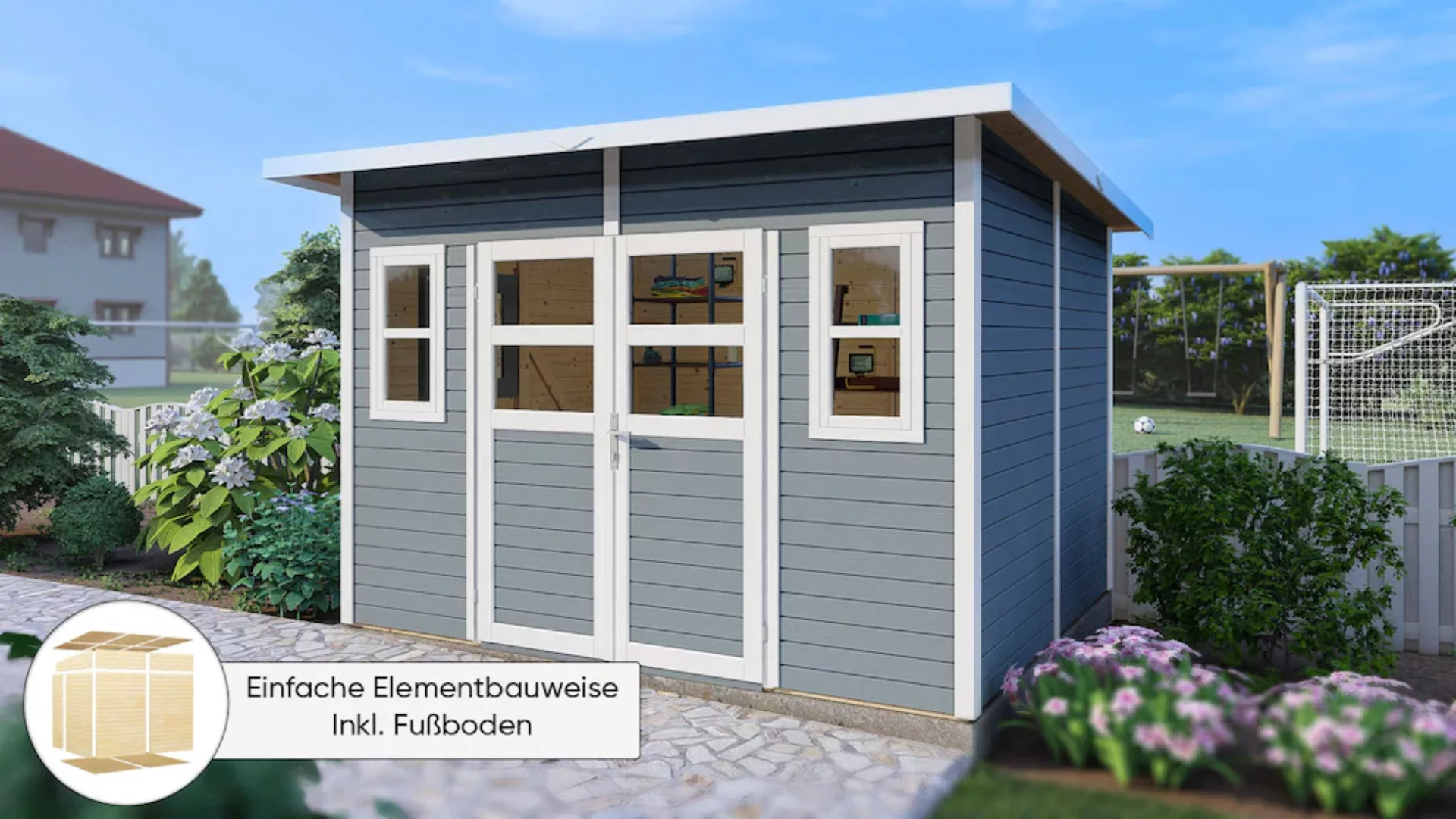 KONIFERA Gartenhaus "Felix 4", Inklusive Fußboden günstig online kaufen