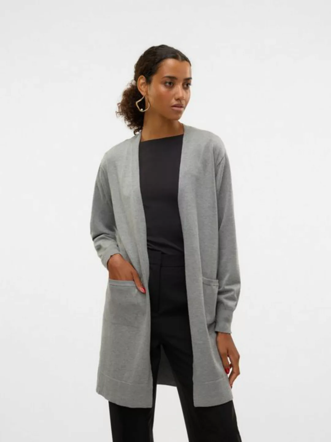 Vero Moda Longstrickjacke "VMSILJE LS OPEN CARDIGAN GA NOOS" günstig online kaufen