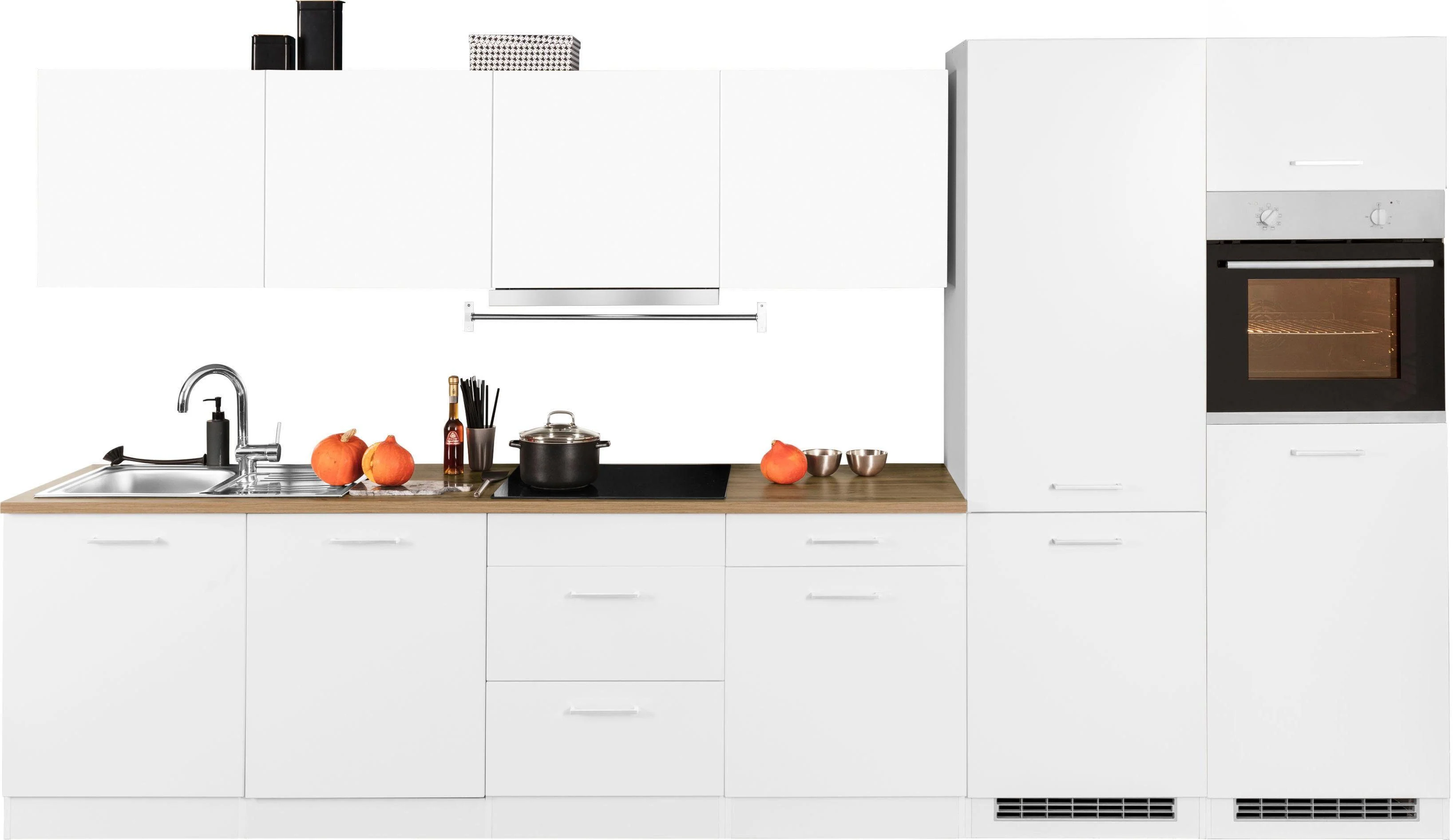 HELD MÖBEL Küchenzeile "Kehl", mit E-Geräten, Breite 360 cm, inkl. Kühl/Gef günstig online kaufen