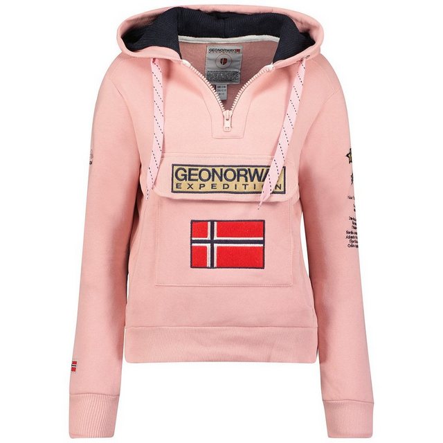 Geo Norway Kapuzenpullover Half Zip Hoodie bagymclass (1-tlg) mit Norwegen günstig online kaufen