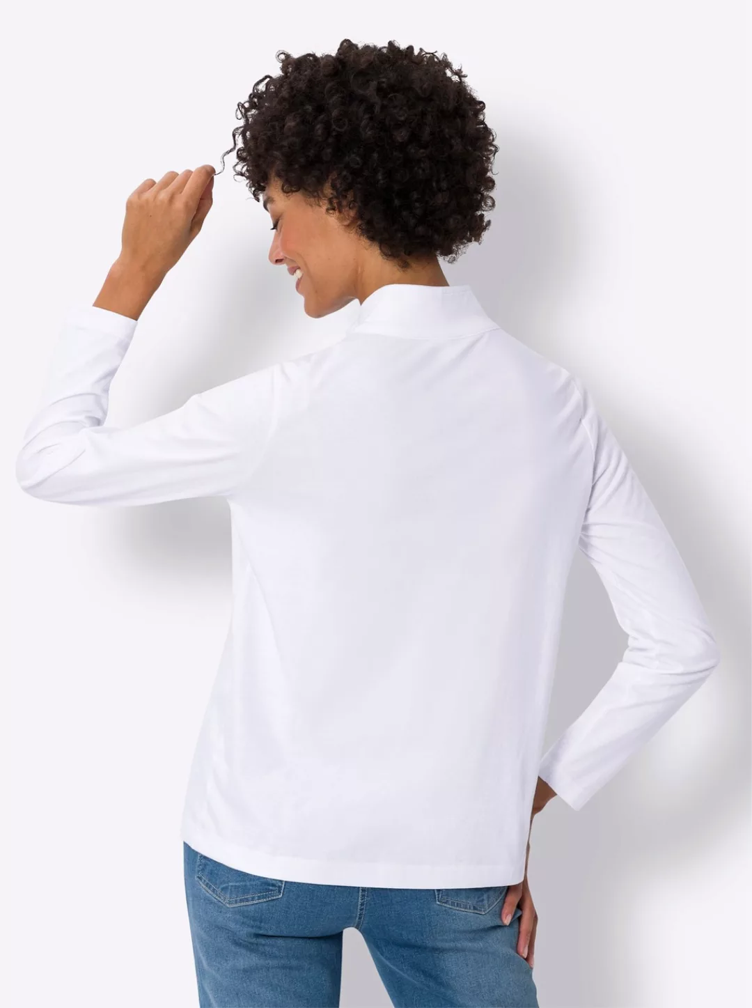Classic Basics Stehkragenshirt "Langarm-Shirt", (1 tlg.) günstig online kaufen