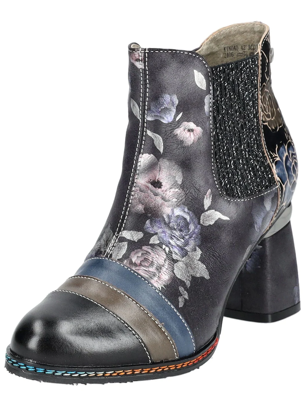 LAURA VITA High-Heel-Stiefelette "LAURA VITA Stiefelette Leder/Textil" günstig online kaufen