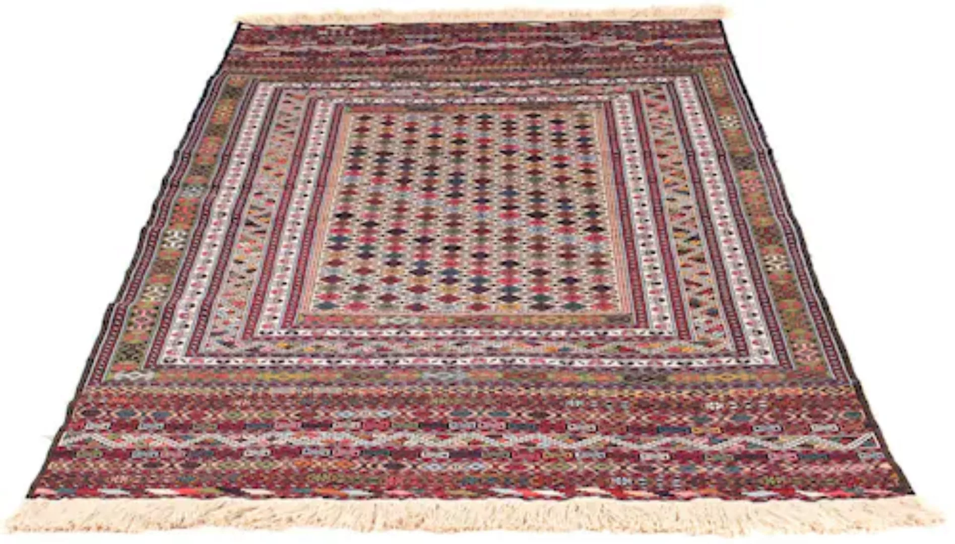 morgenland Wollteppich »Kelim - Oriental - 185 x 120 cm - mehrfarbig«, rech günstig online kaufen