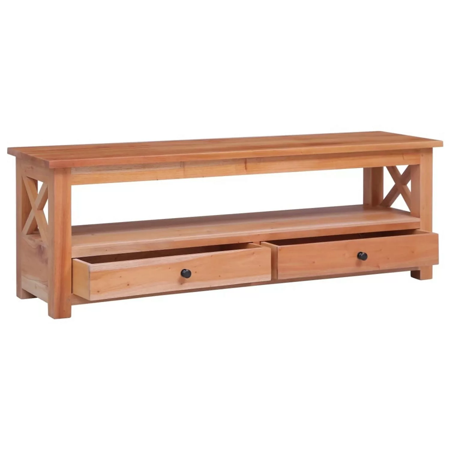 VidaXL TV-Schrank 115x30x40 cm Massivholz Mahagoni günstig online kaufen