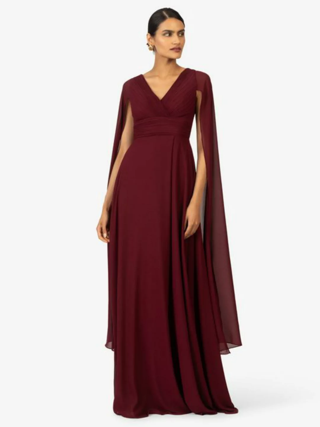 Kraimod Abendkleid aus hochwertigem Polyester Material mit Capeärmel günstig online kaufen