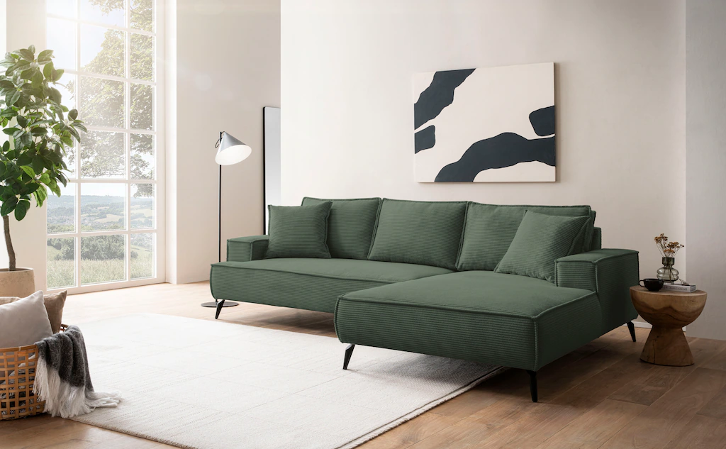 andas Ecksofa "TVINNU, L-Form in Cord, Sofa", wahlweise Recamiere rechts/li günstig online kaufen