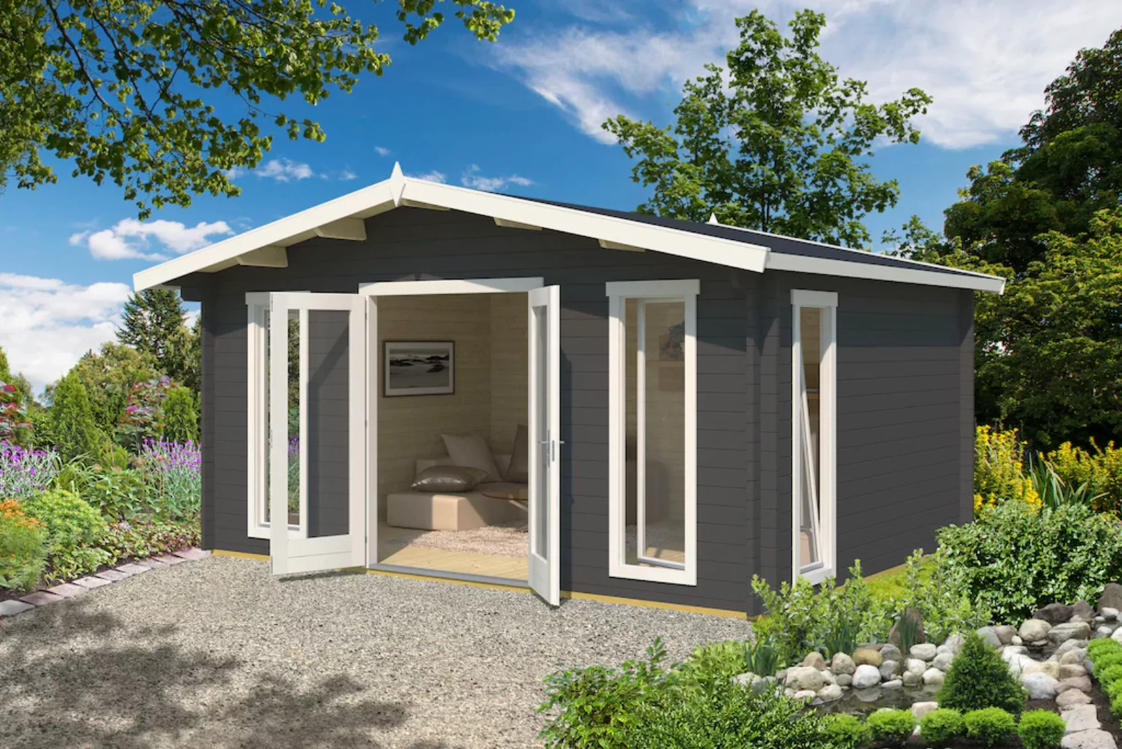 LASITA MAJA Gartenhaus "ELGIN 44", (Set, inkl. Fussbodenbretter zum verlege günstig online kaufen