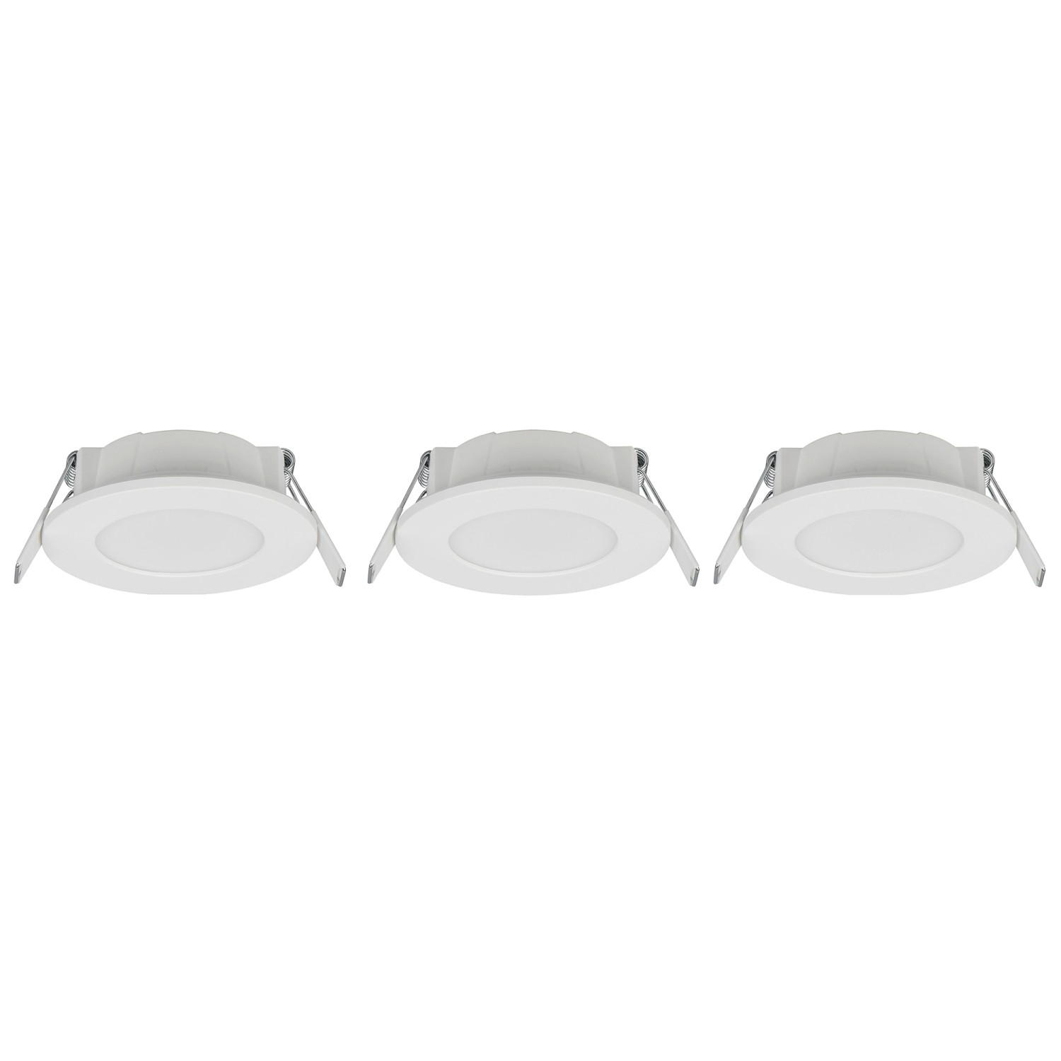 Trio LED-Einbauleuchten Himal Weiß Ø 8,5 cm 3er-Set günstig online kaufen