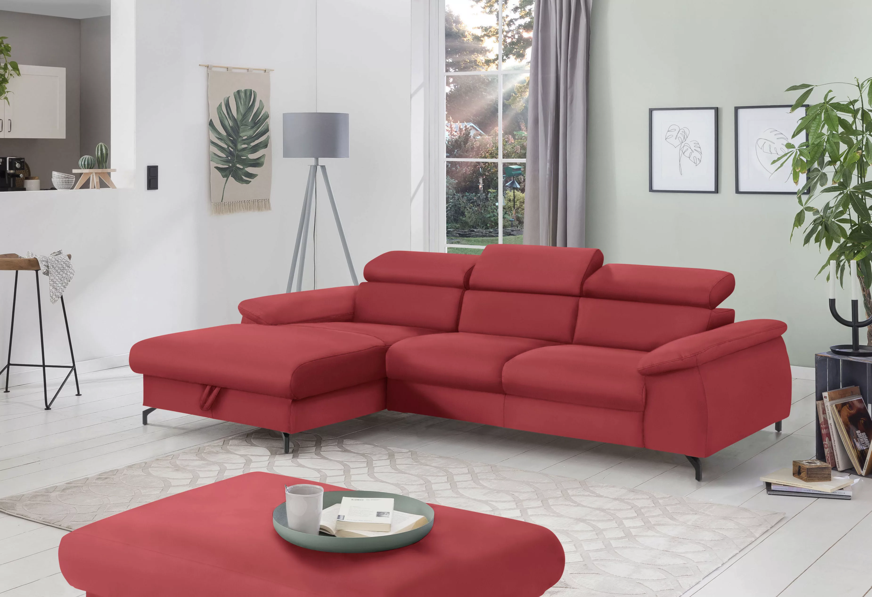 COTTA Ecksofa "Kitty L-Form", Modern, L-Form, Bodenfreiheit 12,5 cm günstig online kaufen