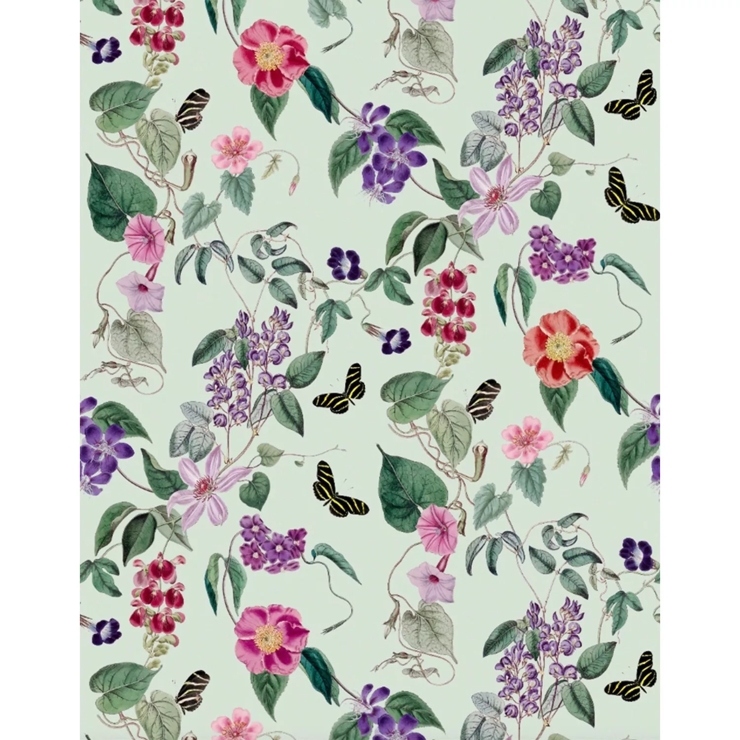 Schöner Wohnen Vliestapete New Delight Floral Hellgrün 340 x 265 cm FSC® günstig online kaufen