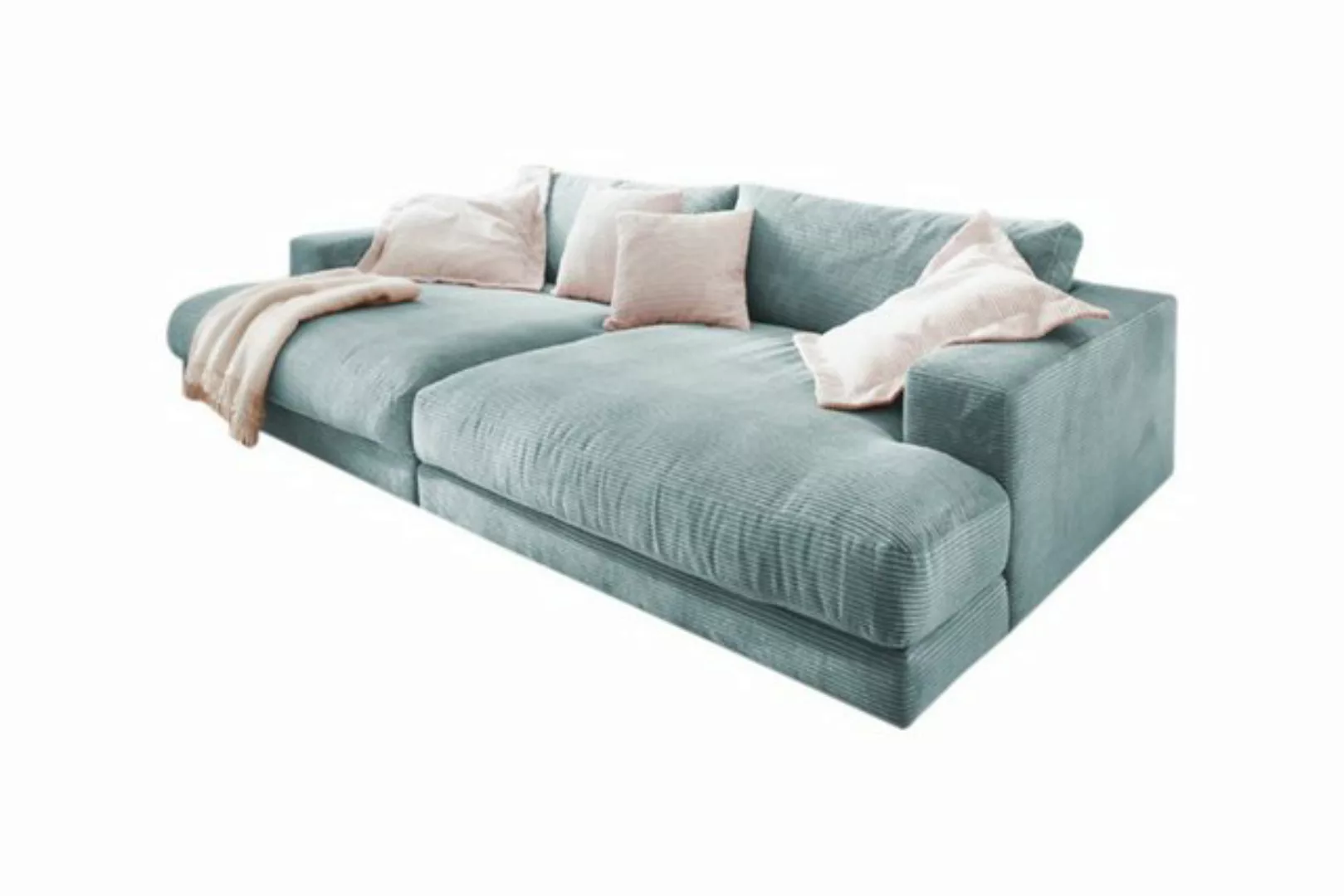 KAWOLA Big-Sofa MADELINE, Stoff od. Cord, versch. Tiefen und versch. Farben günstig online kaufen