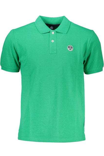 North Sails Poloshirt Herren Kurzarm-Poloshirt in Grün mit Logo und günstig online kaufen