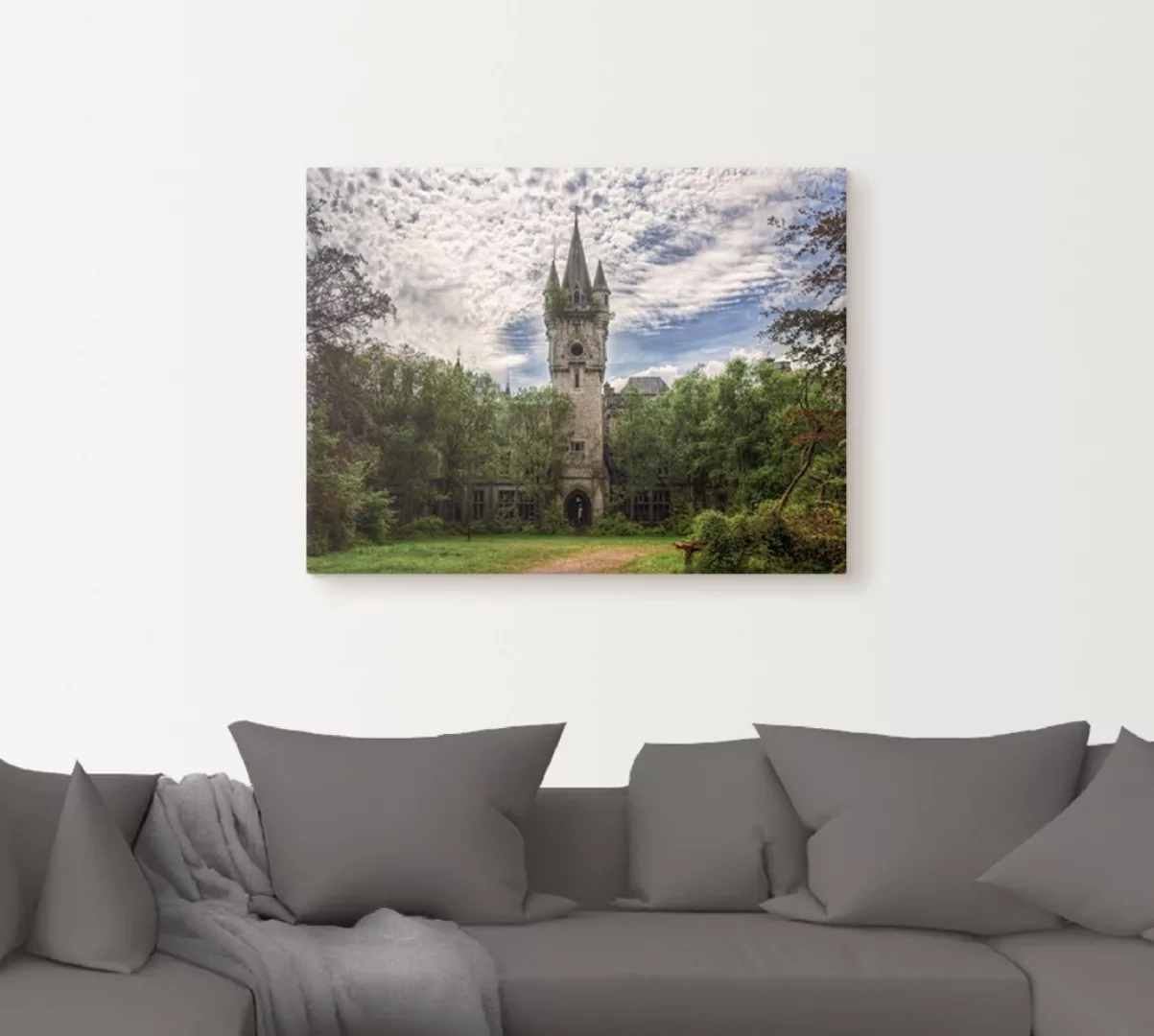 Artland Wandbild "Verlassenes Schloß Chateau - Lost Place", Gebäude, (1 St. günstig online kaufen