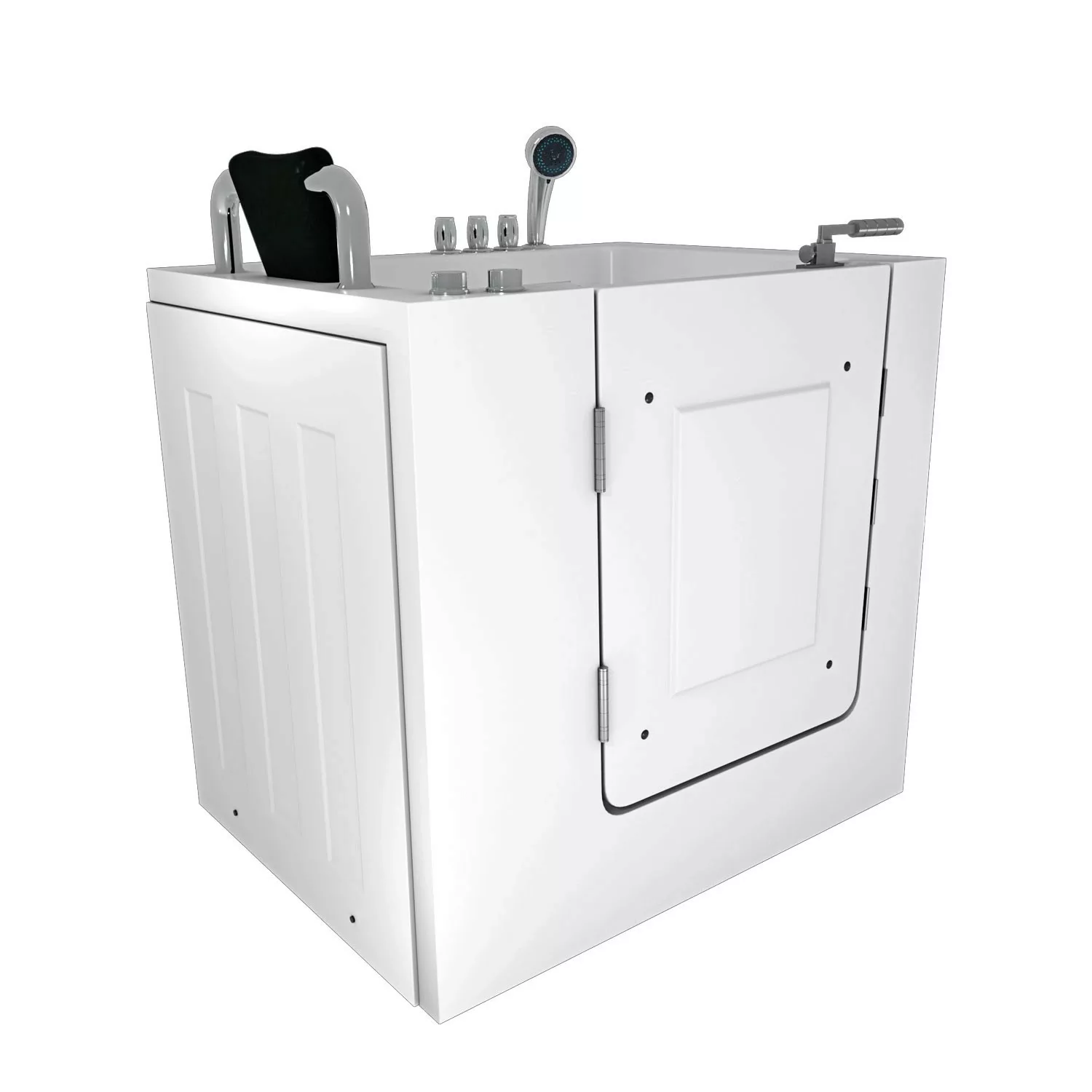 AcquaVapore Sitzwanne Whirlpool Badewanne mit Tür S02WP-TH-C-L 100x78cm günstig online kaufen