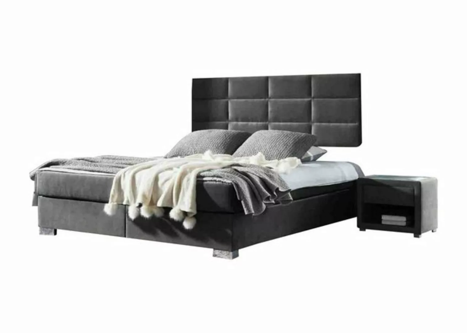 JVmoebel Bett, Boxspring Schlafzimmer Luxus Bett Betten Doppel Möbel Stoff günstig online kaufen