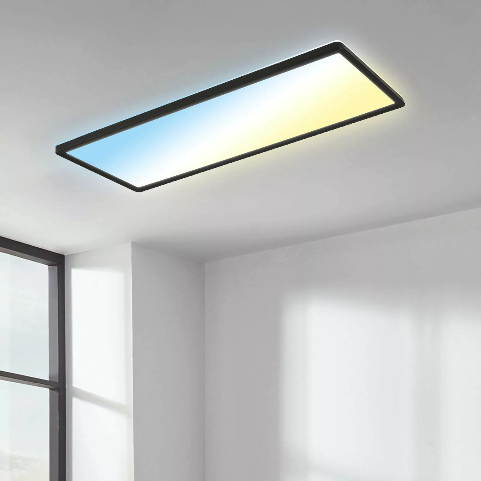 LED-Panel Slim schwarz ultraflach CCT, 59x20cm günstig online kaufen