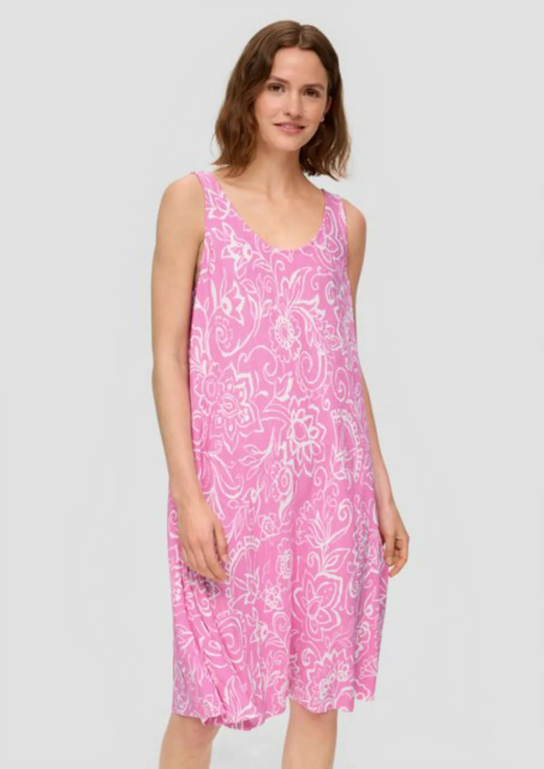 s.Oliver Minikleid Plissiertes Jersey-Kleid im Relaxed Fit günstig online kaufen