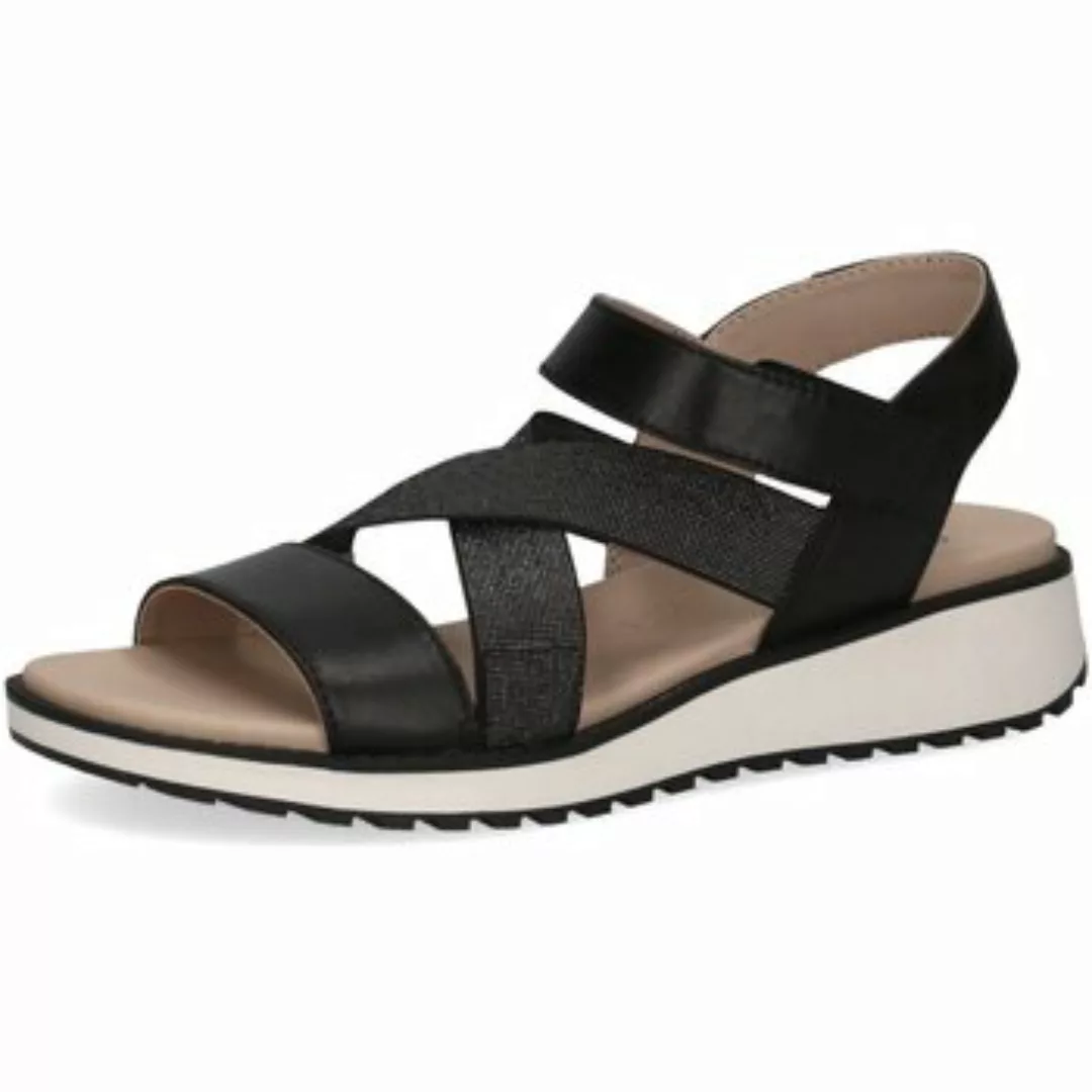 Caprice  Sandalen Sandaletten SanBeqKeilSchwarzLeder 9-28704-42/022 günstig online kaufen