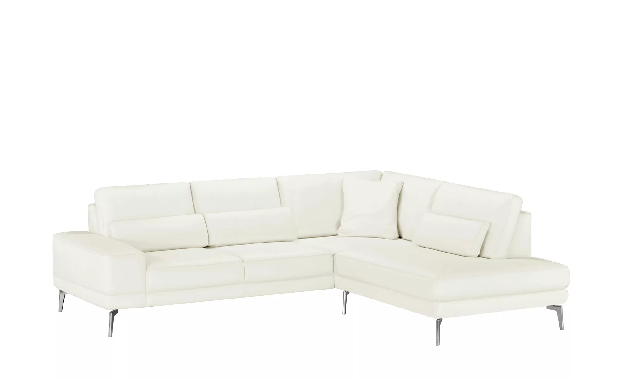 meinSofa Ecksofa aus Leder Dana ¦ weiß ¦ Maße (cm): B: 269 H: 86 T: 222 Pol günstig online kaufen