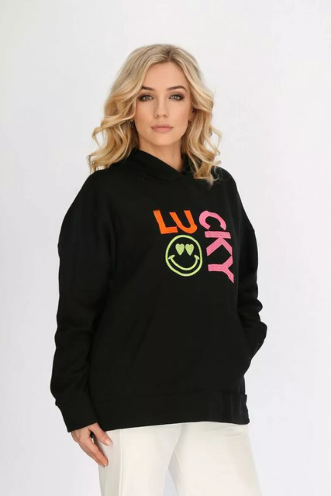 Worldclassca Hoodie Worldclassca Oversized Hoodie LUCKY Kapuzenpullover Swe günstig online kaufen