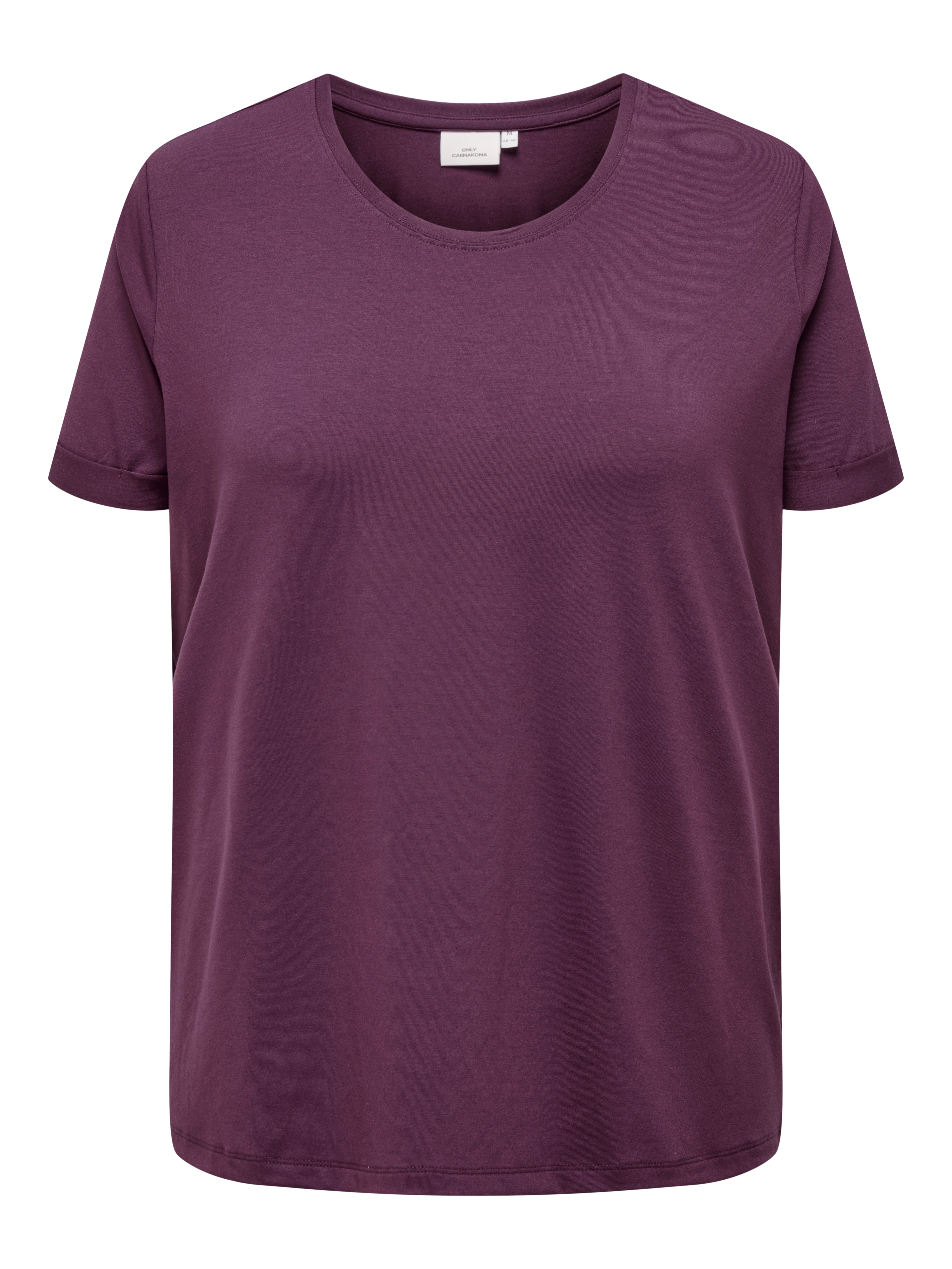 ONLY CARMAKOMA Kurzarmshirt "CARMOSTER S/S FOLD UP TOP JRS NOOS" günstig online kaufen