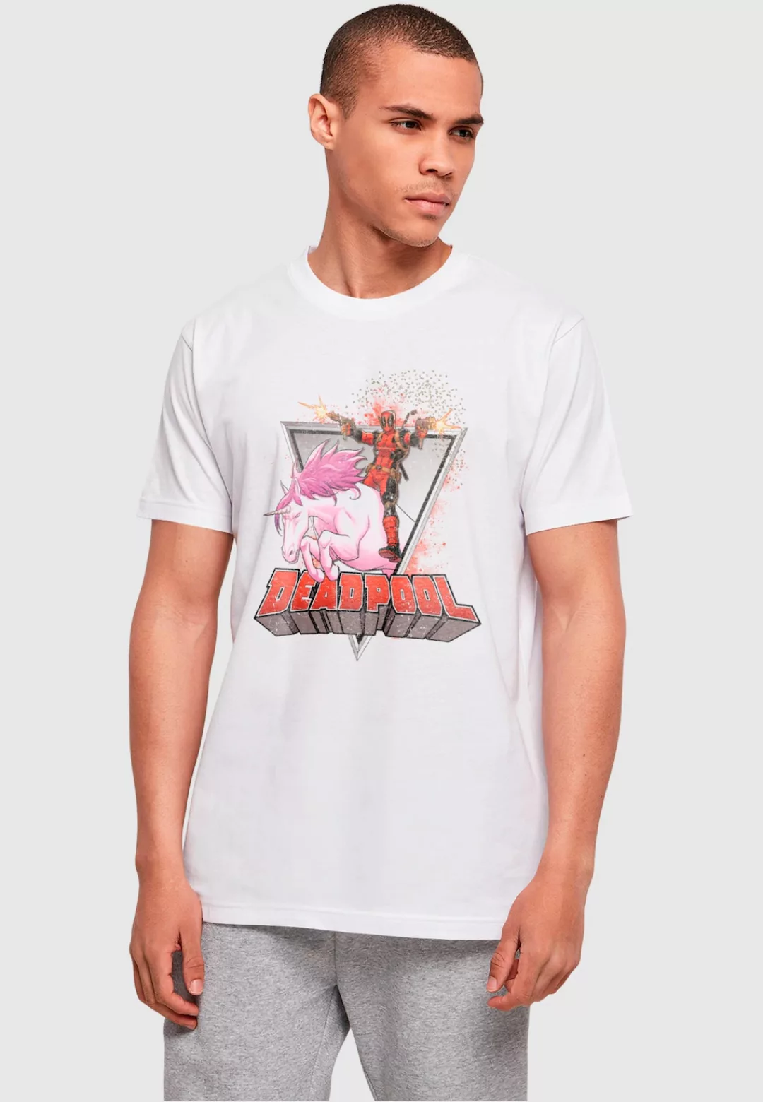 ABSOLUTE CULT T-Shirt "ABSOLUTE CULT Herren Deadpool - Rides a Unicorn T-Sh günstig online kaufen