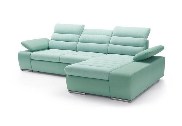 JVmoebel Ecksofa Design Ecksofa Schlafsofa Couch Leder Textil Polster Multi günstig online kaufen