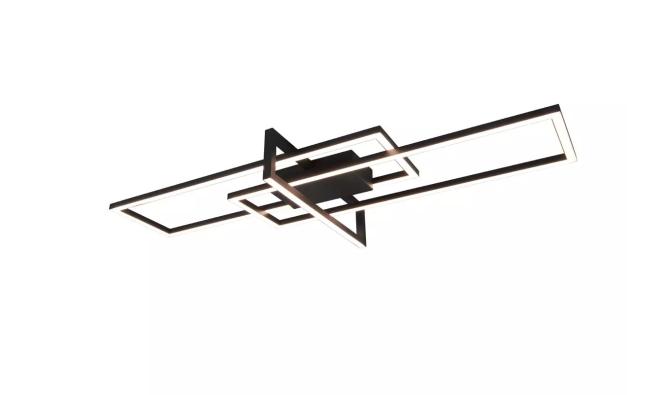 LED-Deckenleuchte ca. 100 cm breit Switch-Dimmer Schwarz Matt 1 Stück Metal günstig online kaufen