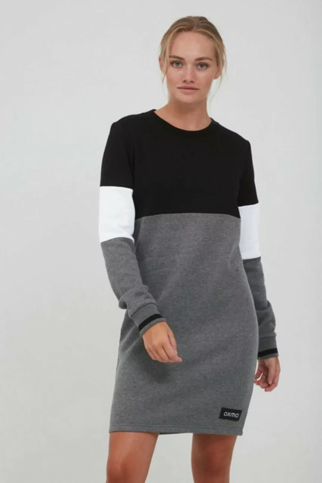 OXMO Sweatkleid OXSweat Sweatkleid in Colourblock-Optik günstig online kaufen