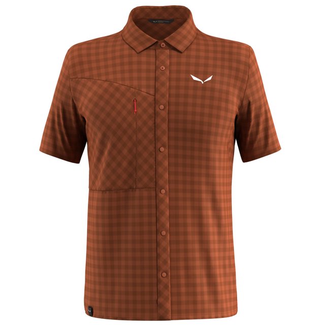 Salewa Outdoorhemd PUEZ DRY M S/S SHIRT BOMBAY BROWN günstig online kaufen