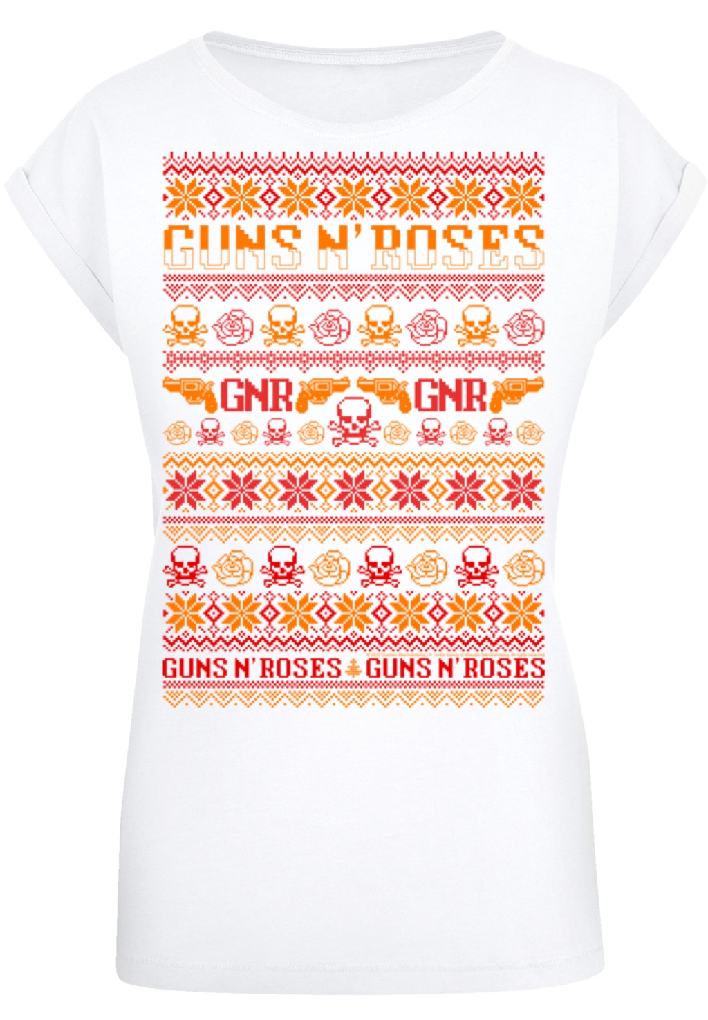 F4NT4STIC T-Shirt "Guns And Roses Christmas", Premium Qualität günstig online kaufen